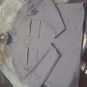 MICHAEL KORS MEN'S SOLID GRAY MOCK NECK COTTON SWEATER MEDIUM LIKE NEW